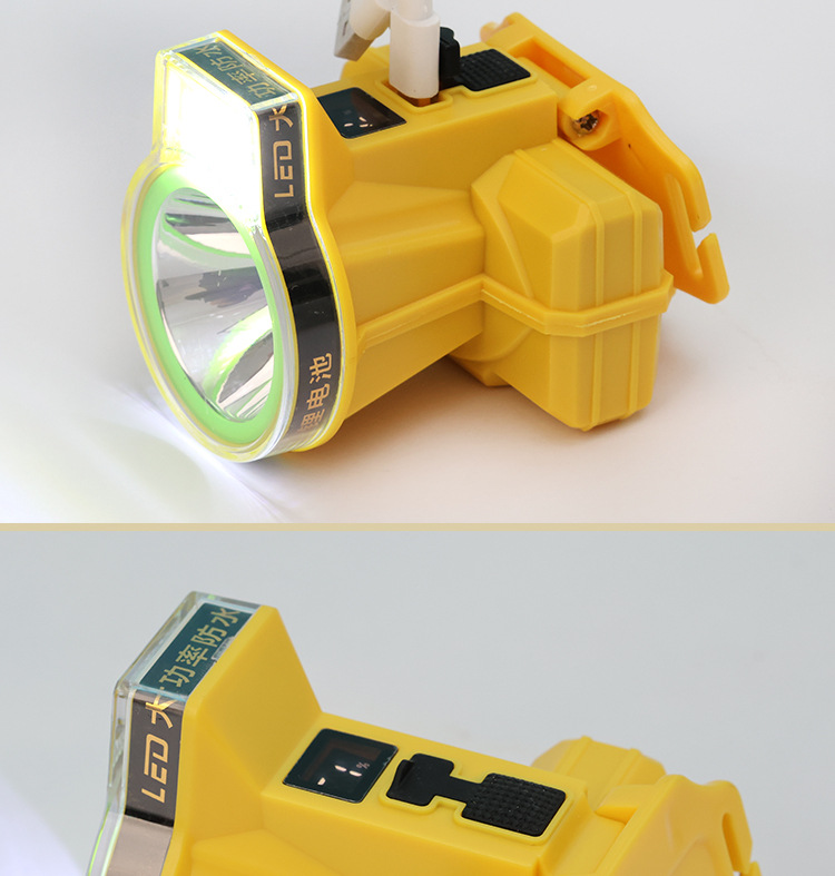 Smart display floodlight headlamp with 4000 lumens of strong light for outdoor camping lighting pic 4