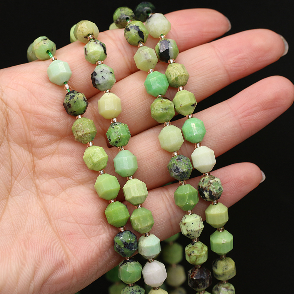 Wholesale of natural rose quartz rough stone cut surface bucket beads, crystal agate, diy jewelry accessories, semi-finished products, handcrafted beads pic 14