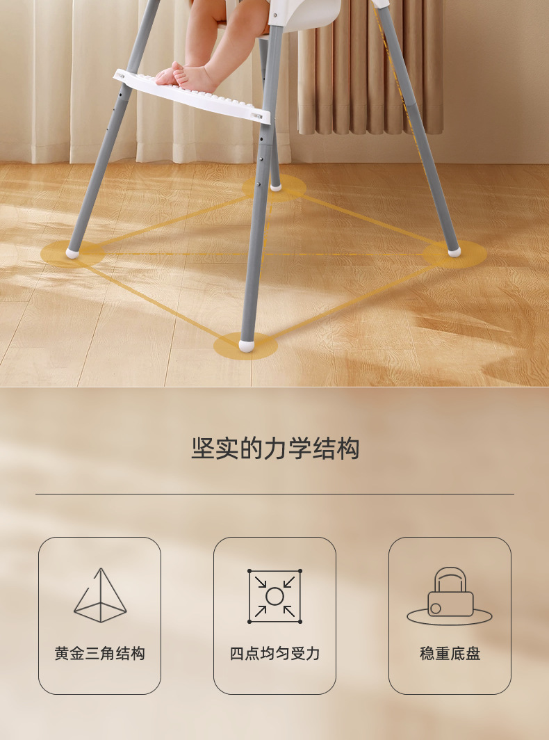 亚马逊儿童餐椅婴儿座椅多功能高矮可调节成长椅组合式宝宝餐桌椅详情9