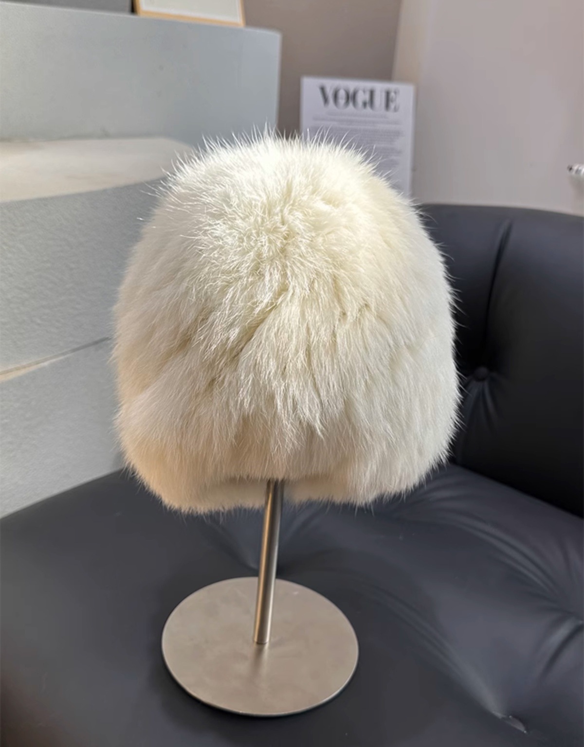 品牌【森多娜】2025新款韩系兔毛绒帽子女秋冬款加厚保暖防寒批发成人帽显脸小皮草护耳渔夫帽高级百搭款详情31