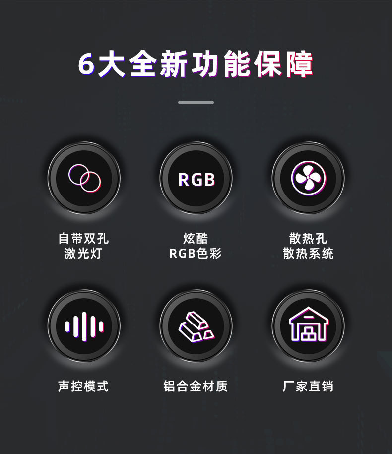 全彩led舞台多图案激光灯家用discorKTV酒吧氛围灯圣诞投影闪光灯详情2