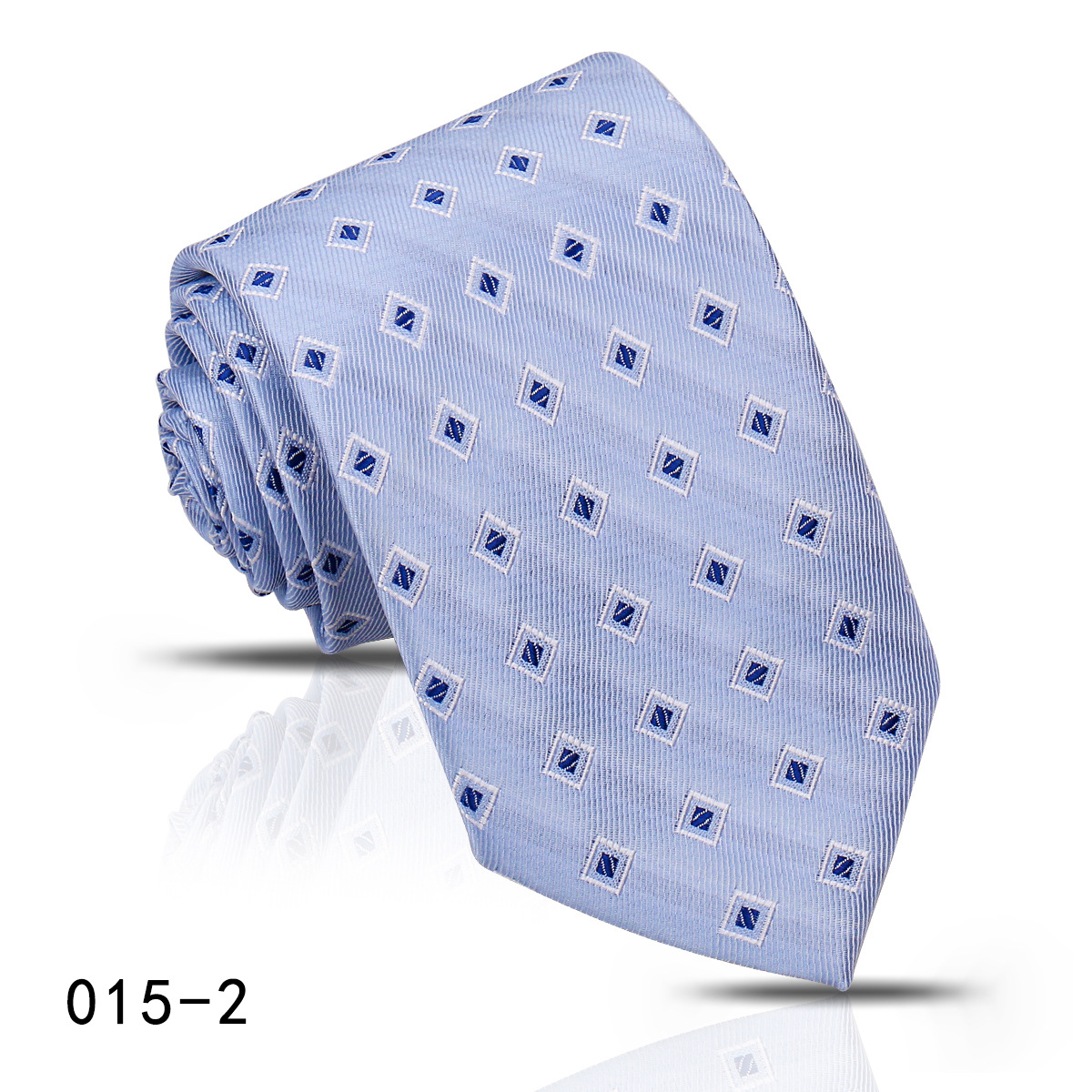 男士商务职业条纹领带8CM高级感蓝色藏青手打衬衣搭配嵊州现货详情46