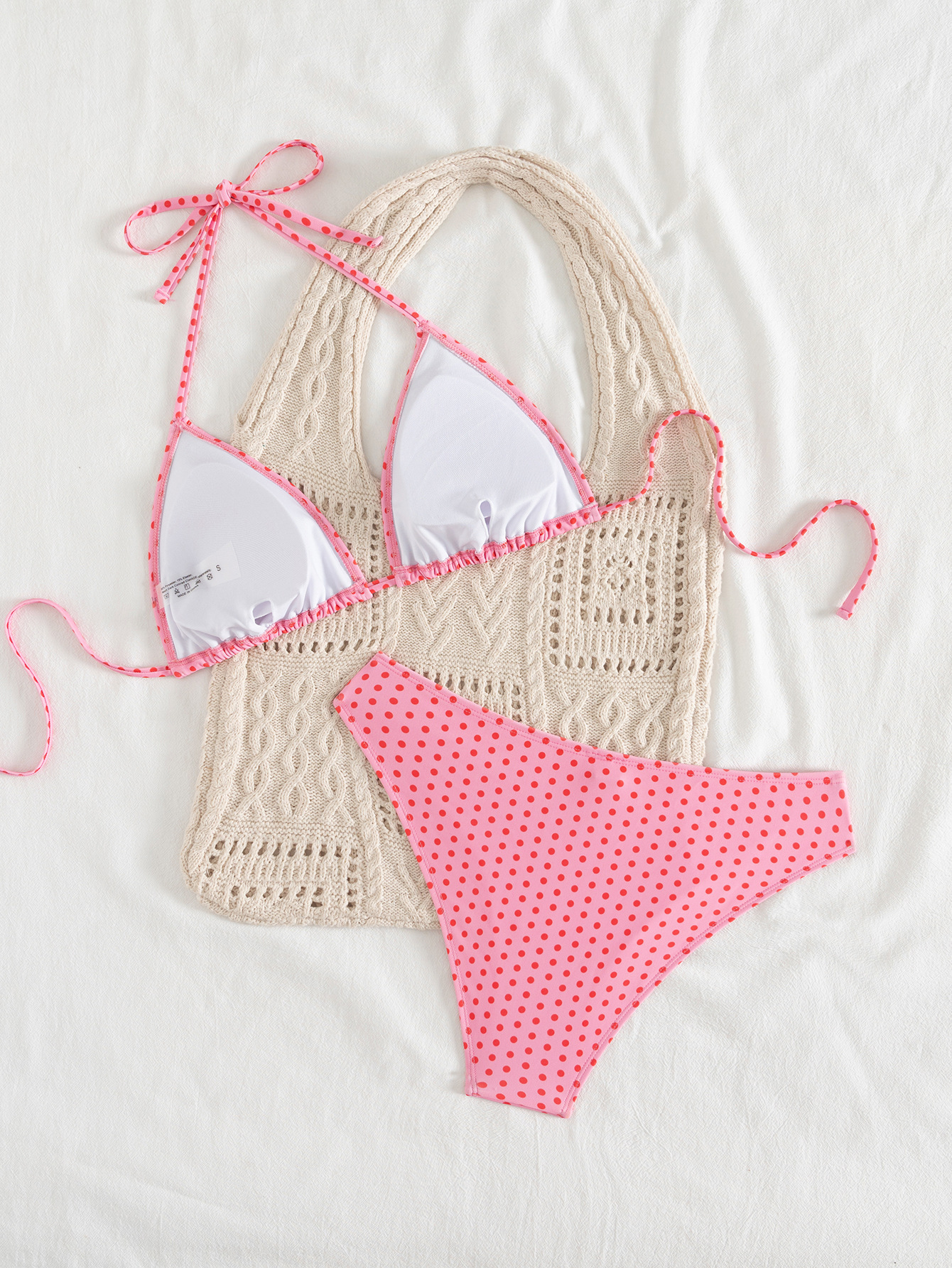 2026 New European and American cross-border bikini print leopard print strap triangular cup sexy bikini two-piece swimsuit for women pic 47