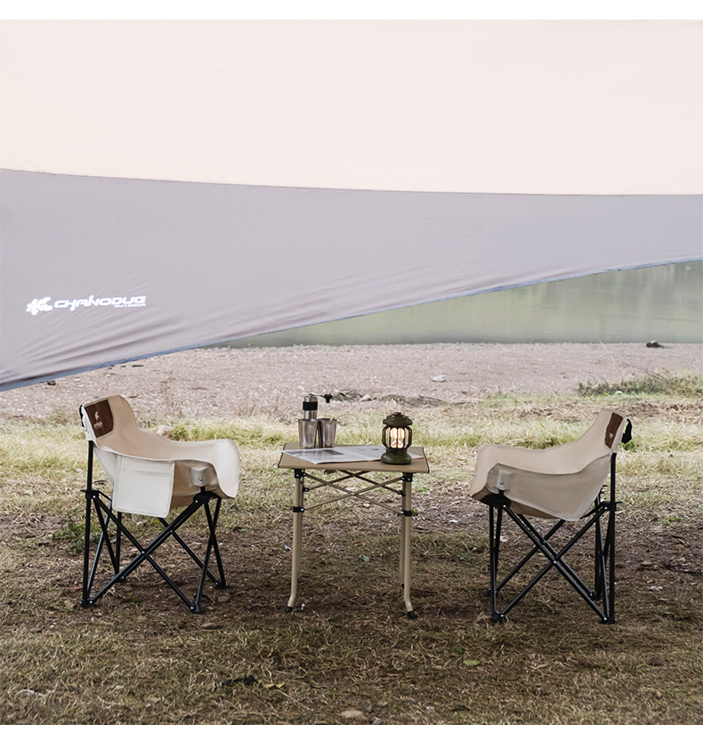 Xanuoduoji outdoor folding table and Chair three-piece Set Portable camping equipment Self-driving tour picnic Egg roll Table set pic 4