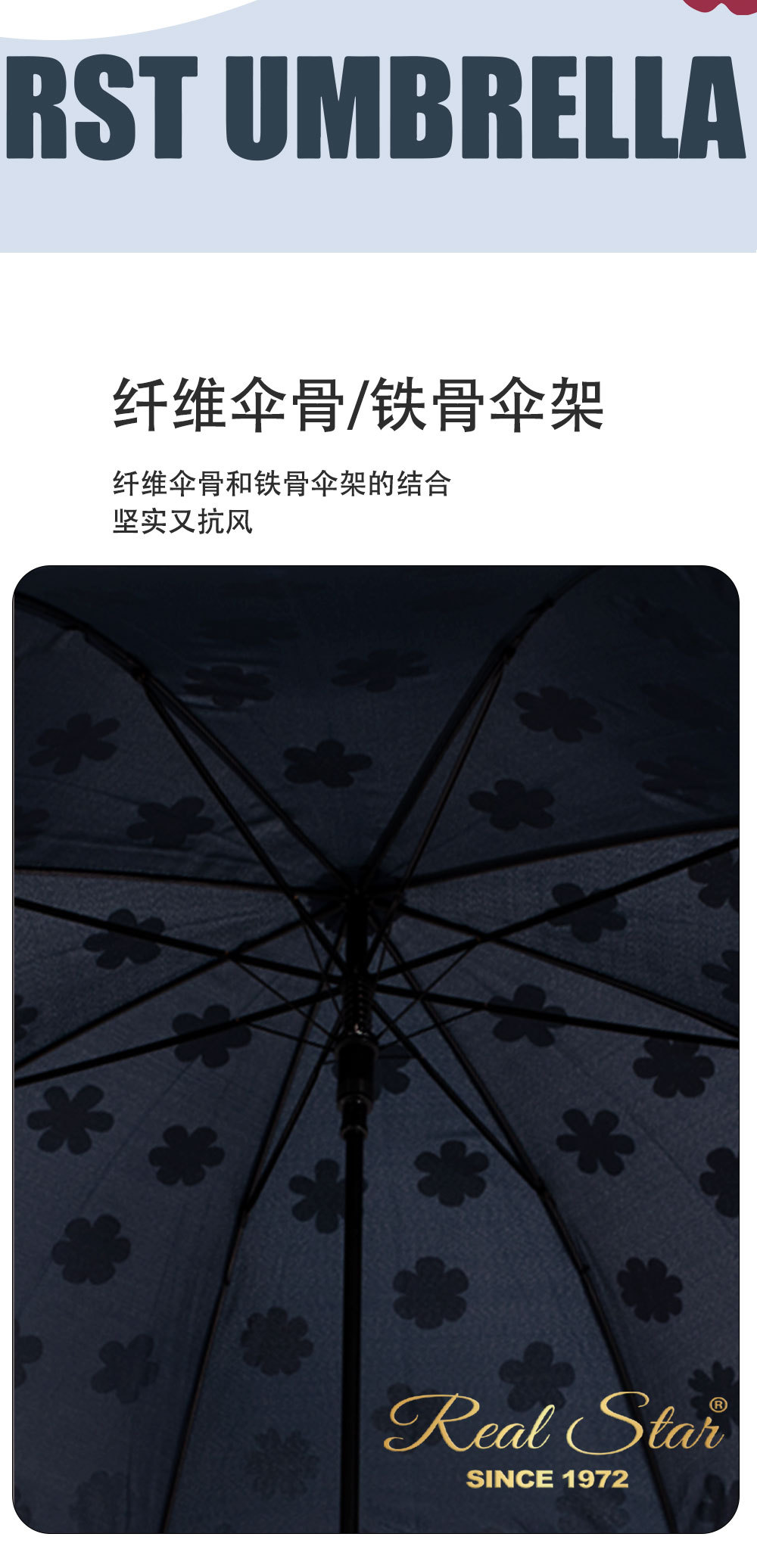 25年星宝新款RST遇水变色长伞可爱花朵外贸魔术伞magic umbrella详情17