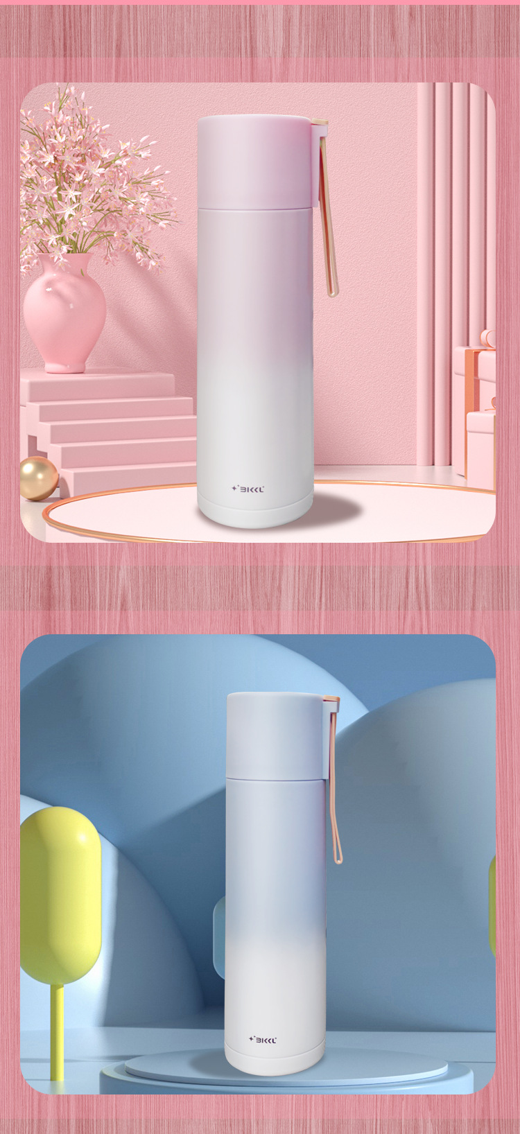 跨境爆款304不锈钢保温杯高颜值渐变大容量水杯带提绳便携式茶杯详情13