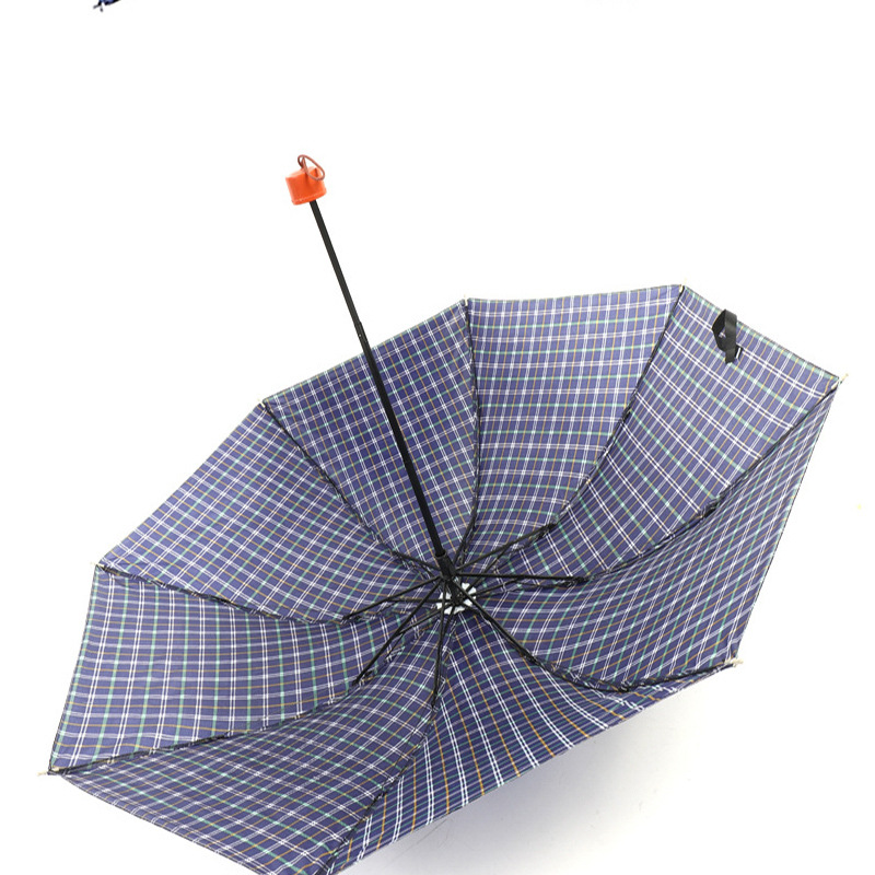 三折倒杆格子雨伞创意迷你便携式晴雨伞太阳伞遮阳伞批发详情12