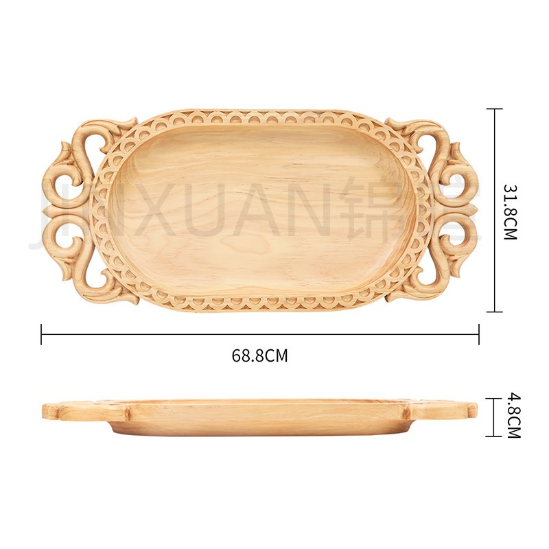 定制户外BBQ实木盘民族草原烤全羊托盘哈萨克斯坦穆斯林烤肉木盘详情4