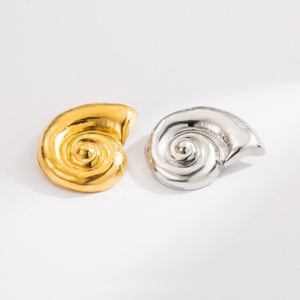 ZX0026夏季新款海螺不锈钢胸针女欧美网红潮流同款海滩风钛钢配饰详情7