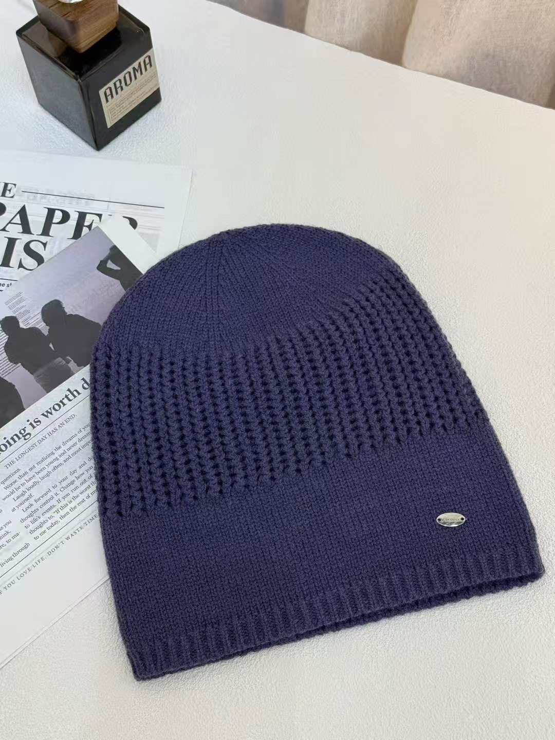 纯色针织帽子男士冬季大头围包头冷帽韩版百搭保暖毛线帽女显脸小详情2