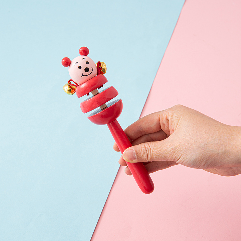 木质卡通摇铃串铃动物手摇铃0-12个月婴幼儿宝宝早教益智玩具批发详情1