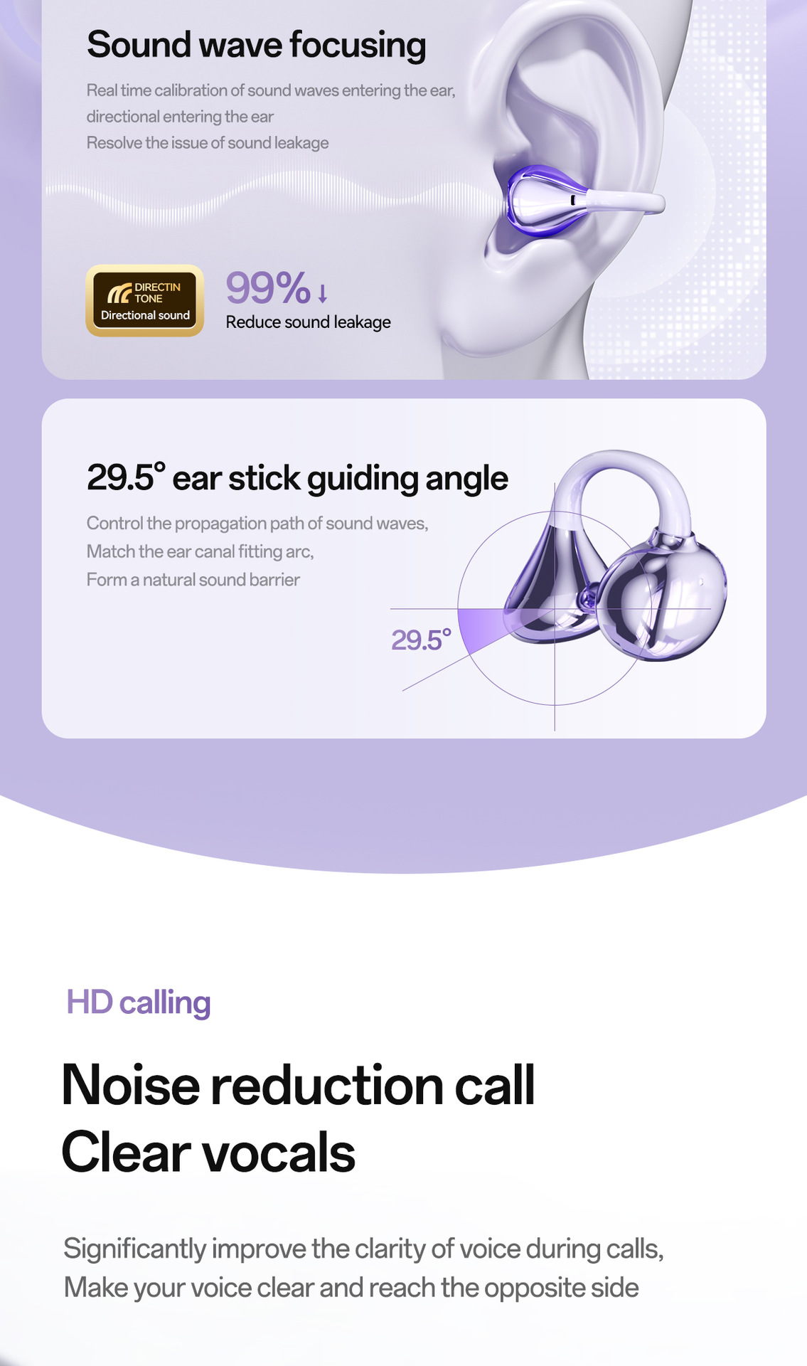 Clip de oído esférico auriculares bluetooth crossover M159 tipo de clip de oído OWS en el oído abierto clip de oído auriculares bluetooth pic 13