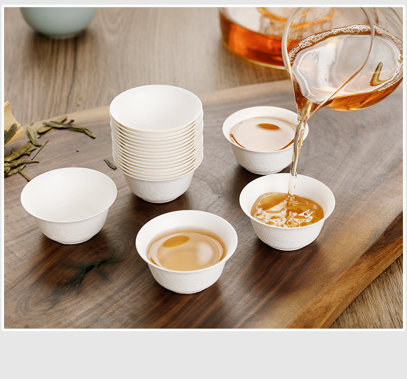 一次性功夫茶杯品茗杯小号品茶杯高档环保杯子食品级水杯甘蔗纤维详情3