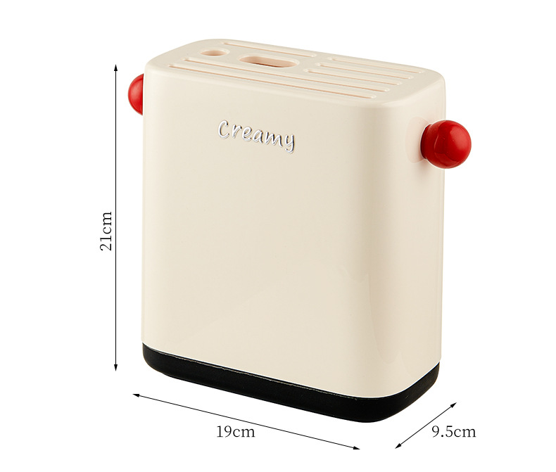 Cream-style kitchen knife rack, countertop, multi-functional new knife storage rack, large-capacity meat knife placement rack pic 2