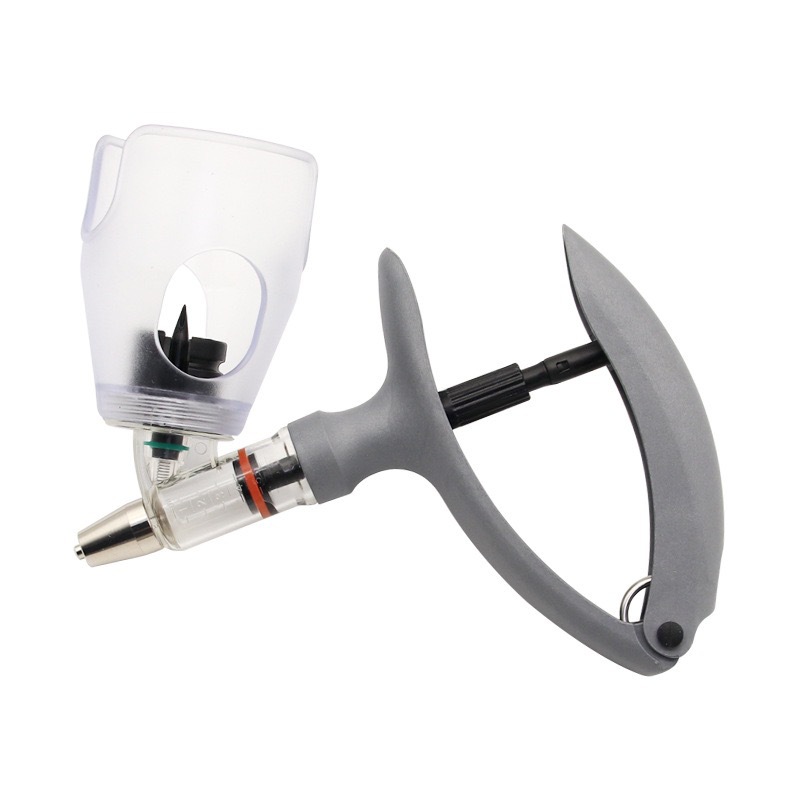 Guangmu Veterinary injection device Plastic steel cattle, sheep and chicken breeding Jieda Injection Pig thruster Injection equipment pic 4