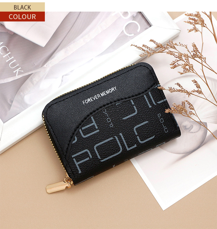 欧美时尚字母印花风琴卡包零钱包大容量拉链风琴卡包卡套厂家批发详情15