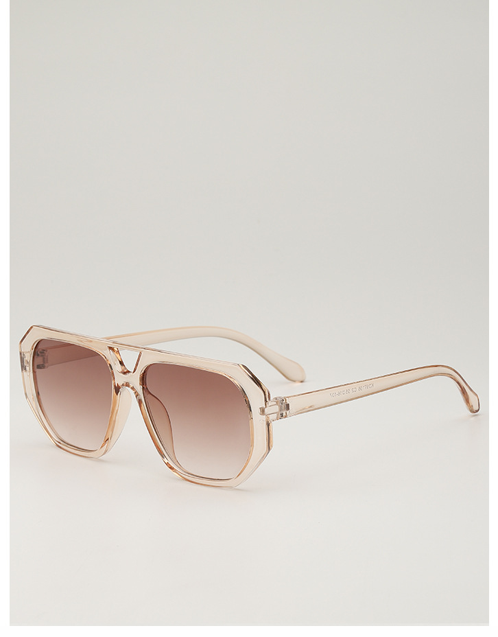 European and American retro square frame street style sunglasses, American high-end style ins style trendy sunglasses for men and women, round face sunglasses pic 12