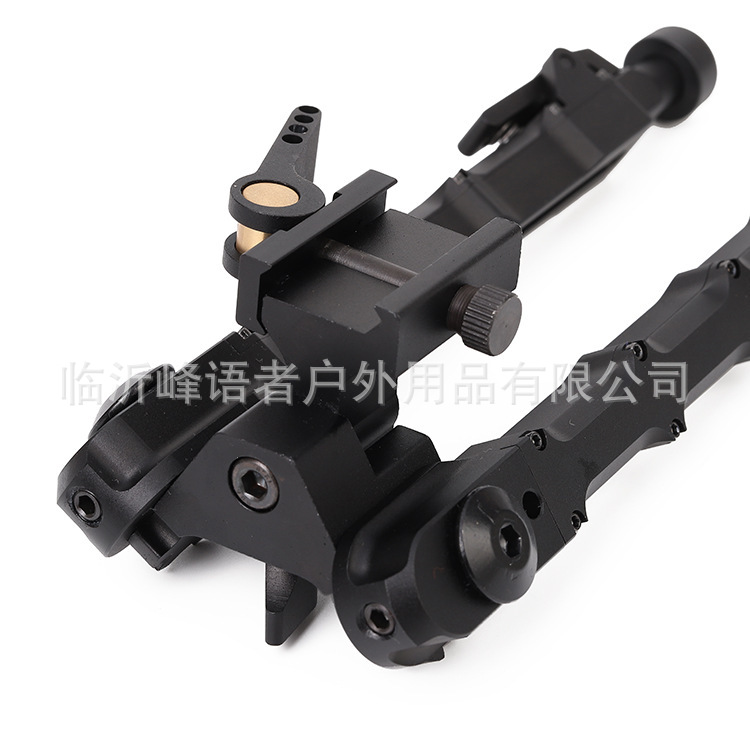 跨境黑色伸缩V9连体Bipod V9脚架黑色铝合金材质M-LOK V9竹节脚架详情16