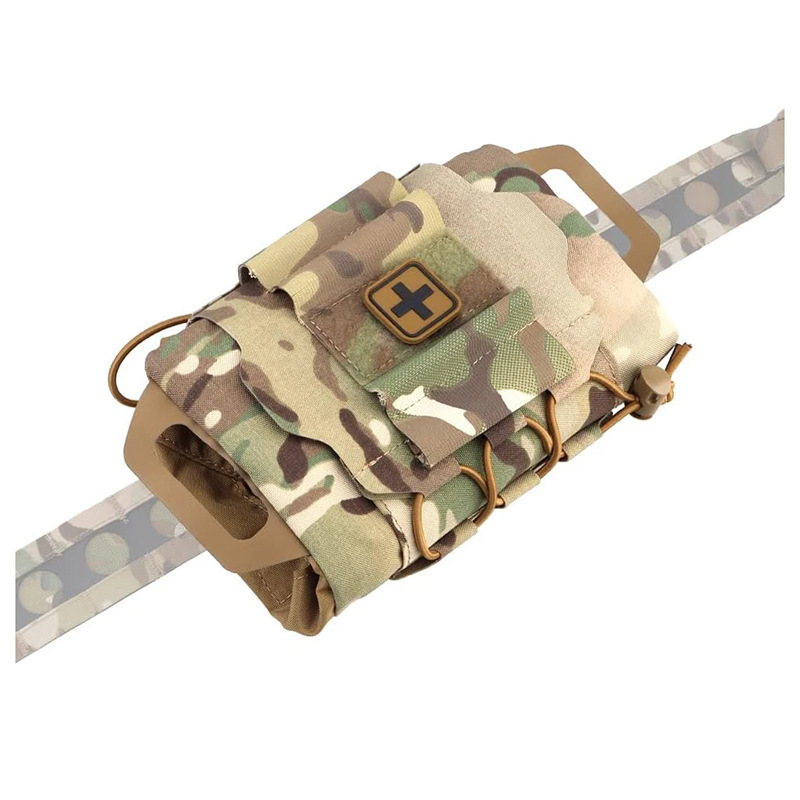Outdoor hiking quick pull-out bag CS Tactical travel MOLLE accessory Bag Mountain climbing waist bag First aid medical kit pic 8