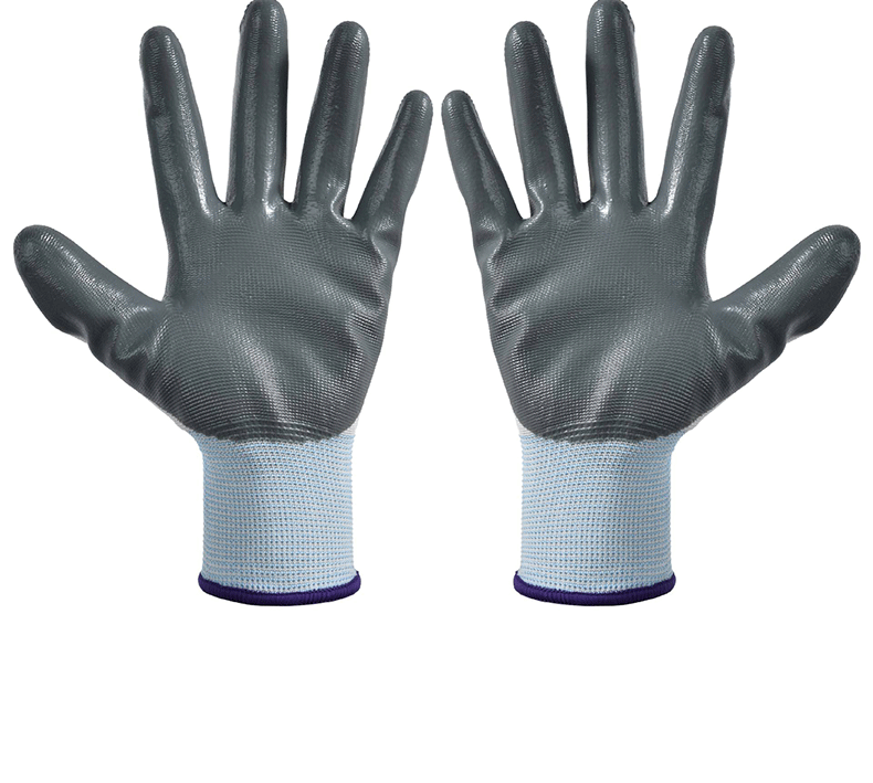 十三针尼龙手套丁腈浸胶耐磨防割工业防护搬运劳保手套批发一次性手套详情16