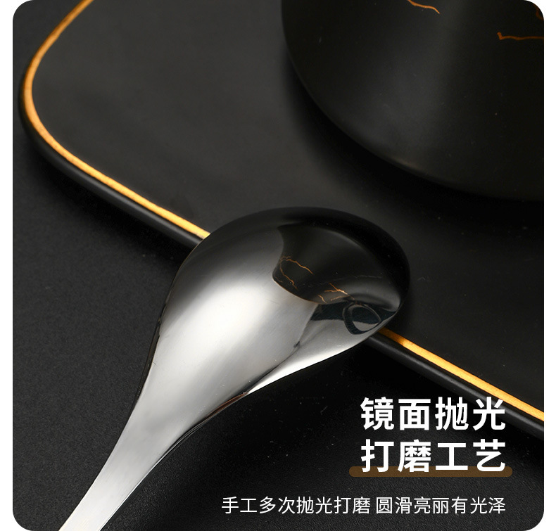 创意兔子搅拌勺304不锈钢家用ins风勺子甜品蛋糕叉水果叉儿童餐具详情11