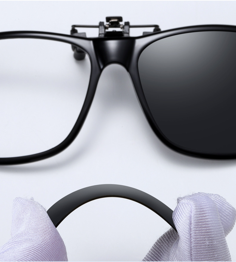 偏光太阳镜夹片翻式夹片 近视驾驶墨镜TR90男女夜视镜片 3019详情18