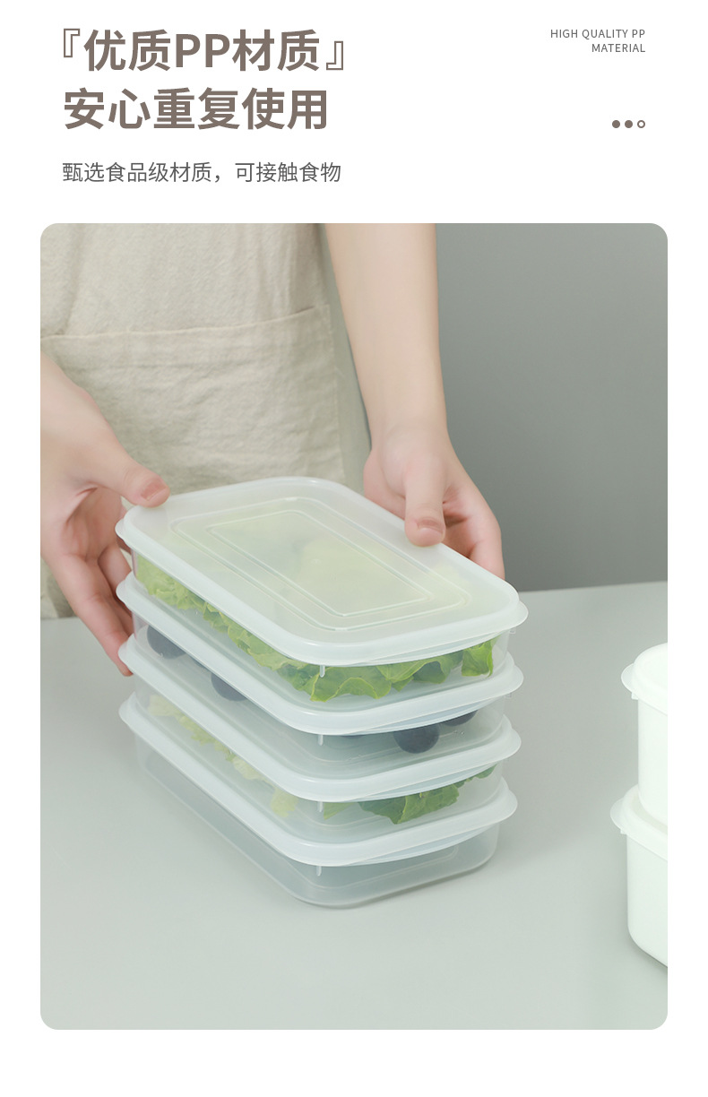 Refrigerator storage box, storage and organization wonder, drawer box, storage box, organization box, egg food preservation box, kitchen refrigerator, frozen meat preservation box, food-grade refrigerator special plastic with lid, fruit preservation, freezing and sealed food box pic 5
