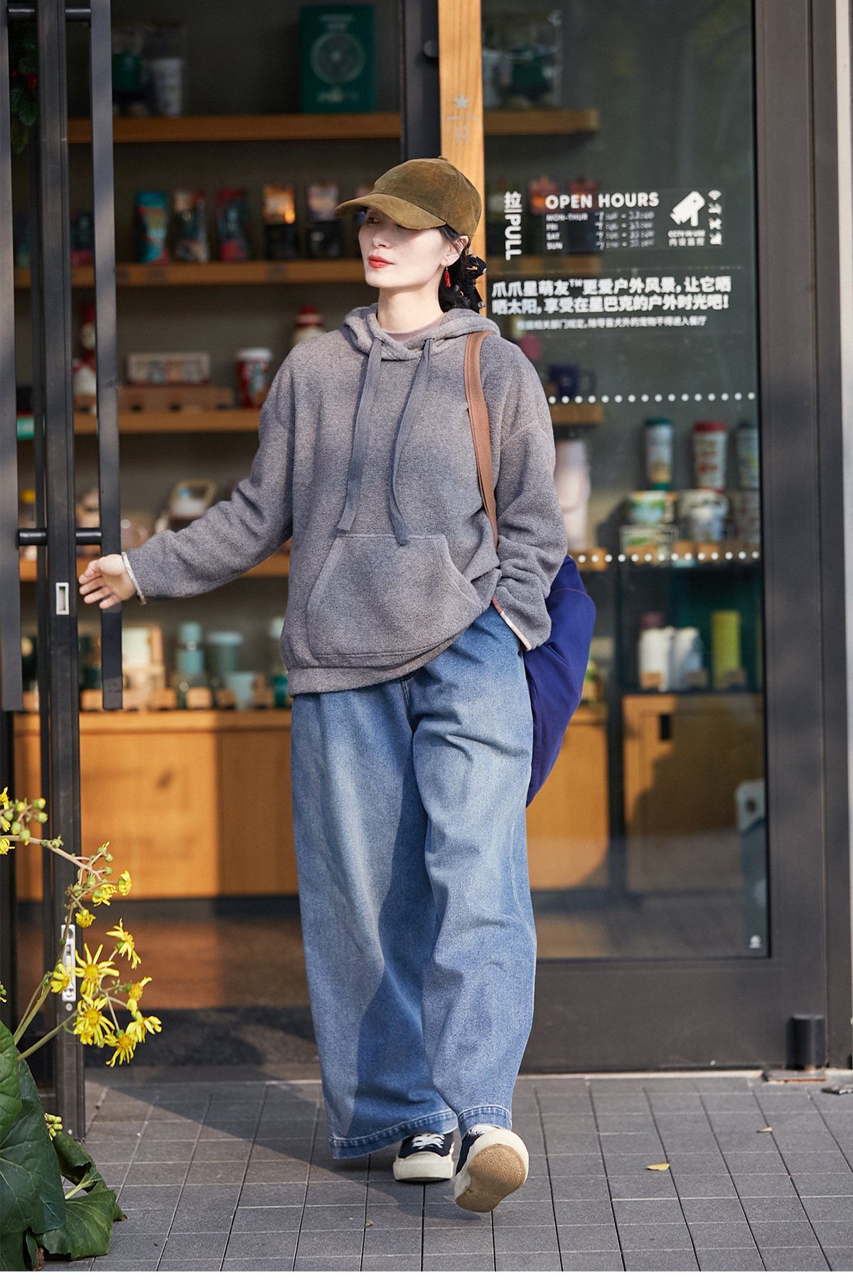 2025春秋款少年蓝色文艺小众松紧腰传统水洗磨毛休闲牛仔裤详情27