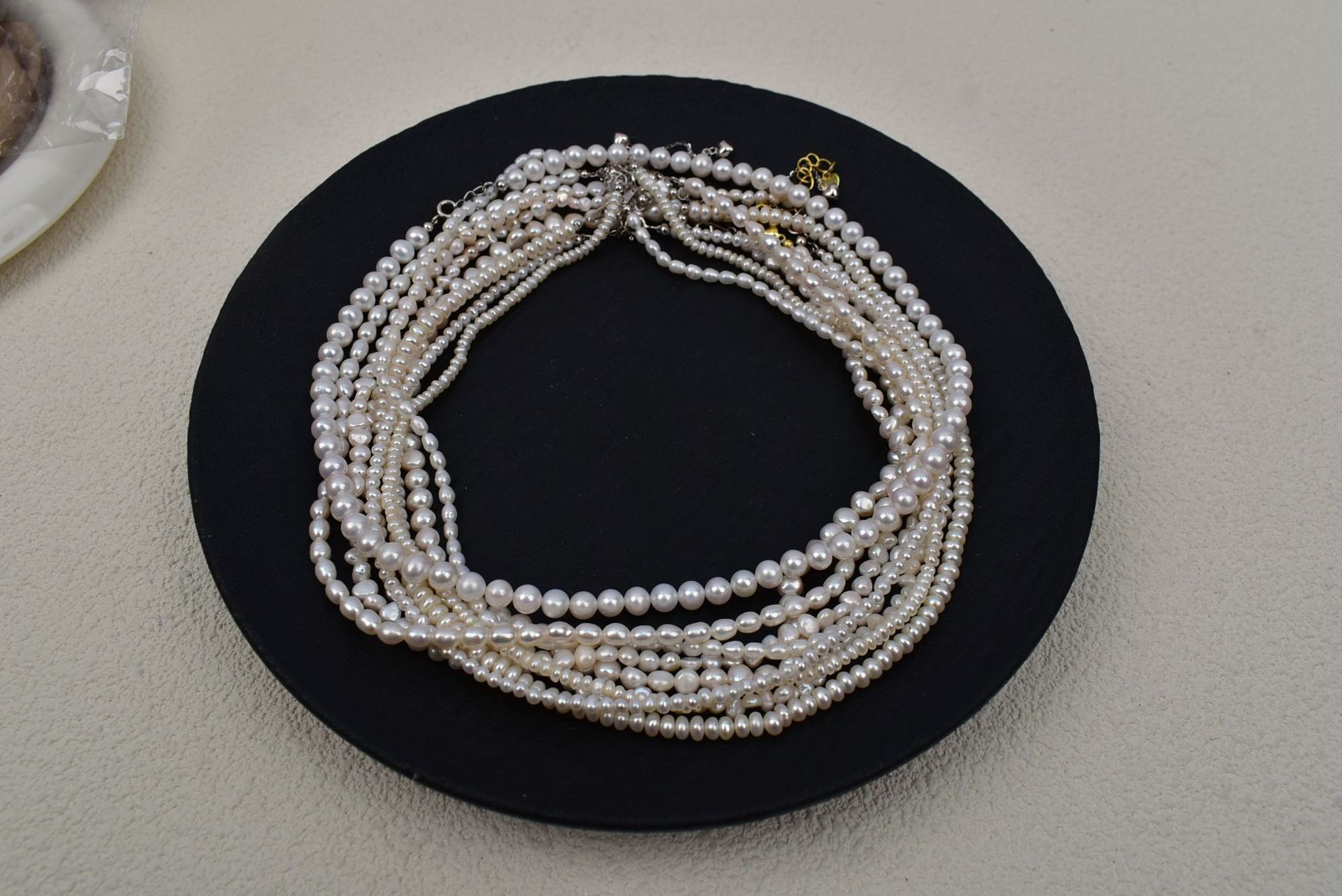 天然淡水真珍珠项链百搭925银2-3小珍珠颈链时尚简约小扁珠锁骨链详情12