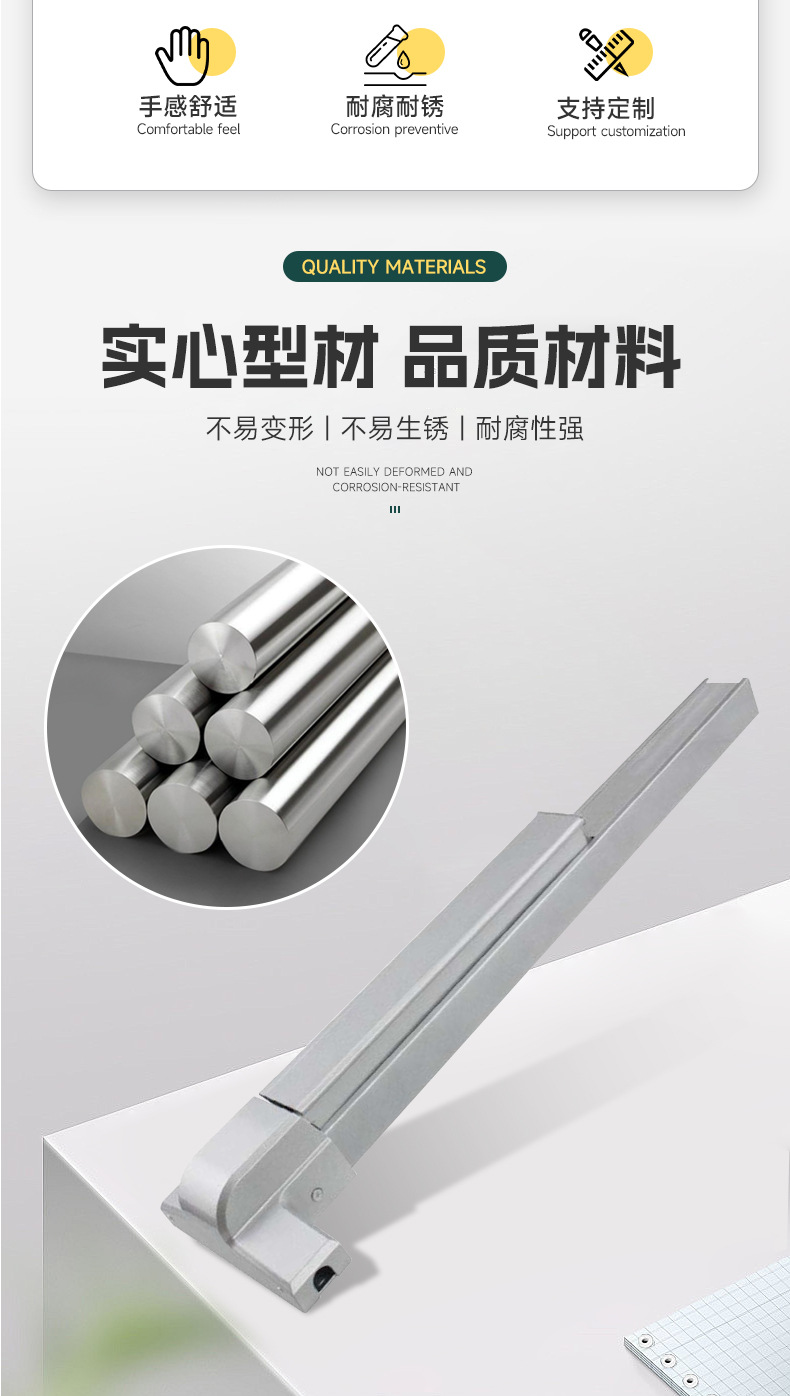 Sliding fireproof door lock, escape passage lock, 304 stainless steel double opening with alarm, push rod lock, fire door lock pic 2