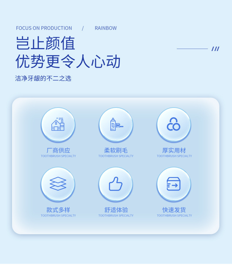 成人牙刷软毛牙刷口腔清洁成人家用牙刷情侣牙刷纸盒美国牙刷批发详情2