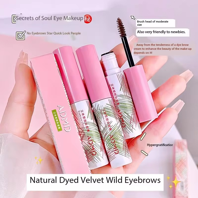 【 Cross-border Exclusive 】ADMD 3D Shaping Eyebrow Dye is waterproof, long-lasting, natural and easy to color. Wholesale Eyebrow dye pic 5