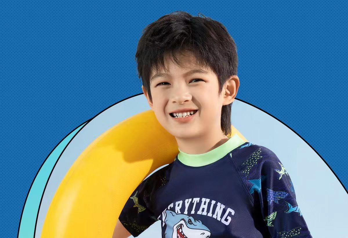 儿童泳衣男孩2024新款男童分体小中大童防晒速干游泳衣泳裤套装详情2