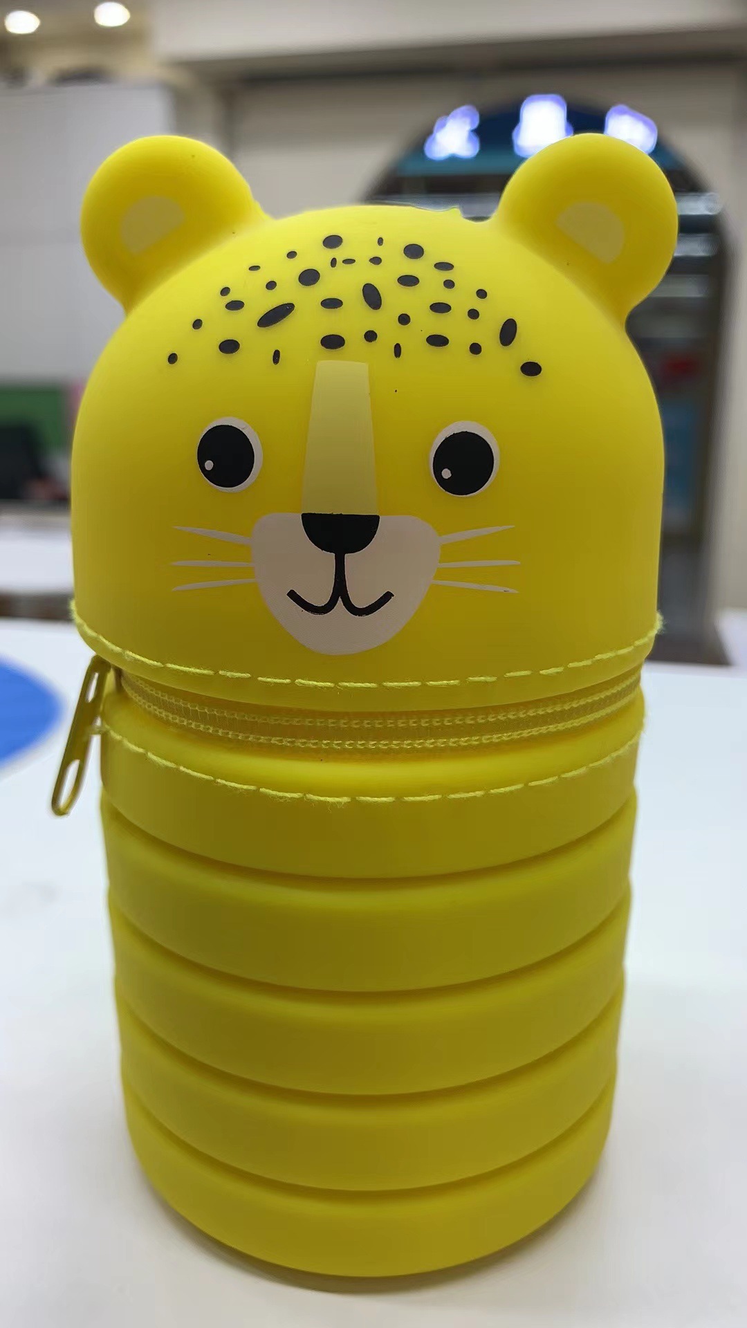 学生笔袋文具硅胶笔袋卡通可伸缩笔筒文具学习用品厂家批发可定详情15