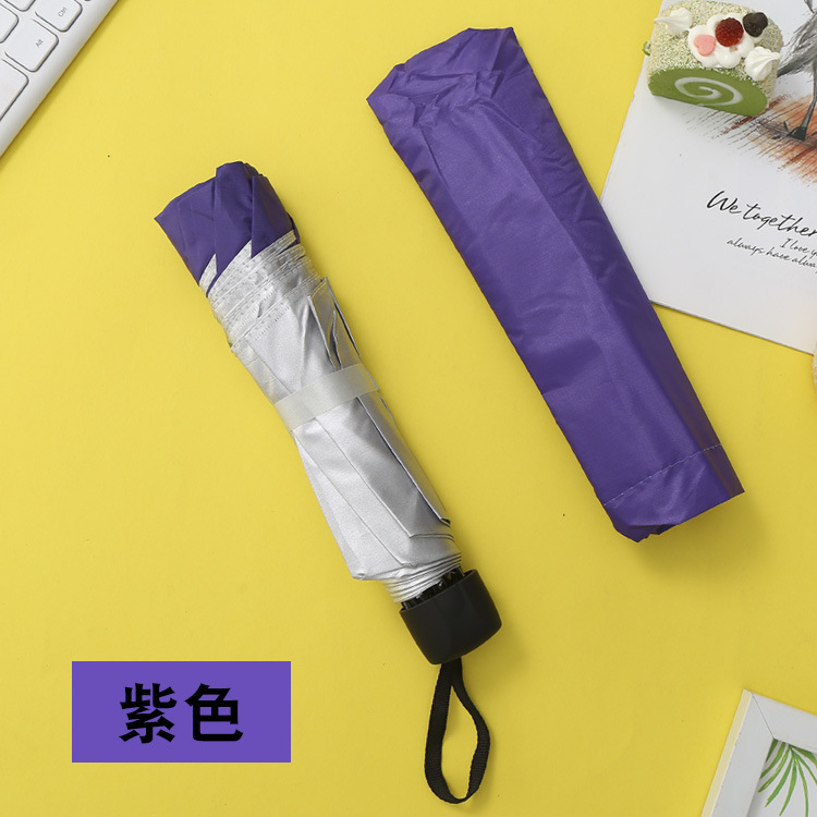 厂家批发创意三折倒杆银胶伞晴雨两用礼品雨伞广告伞可做logo详情29