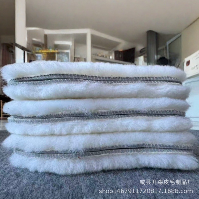 冬季牛皮羊毛鞋垫厚保暖吸汗加绒保暖鞋皮鞋运动鞋皮毛一体棉鞋垫详情3