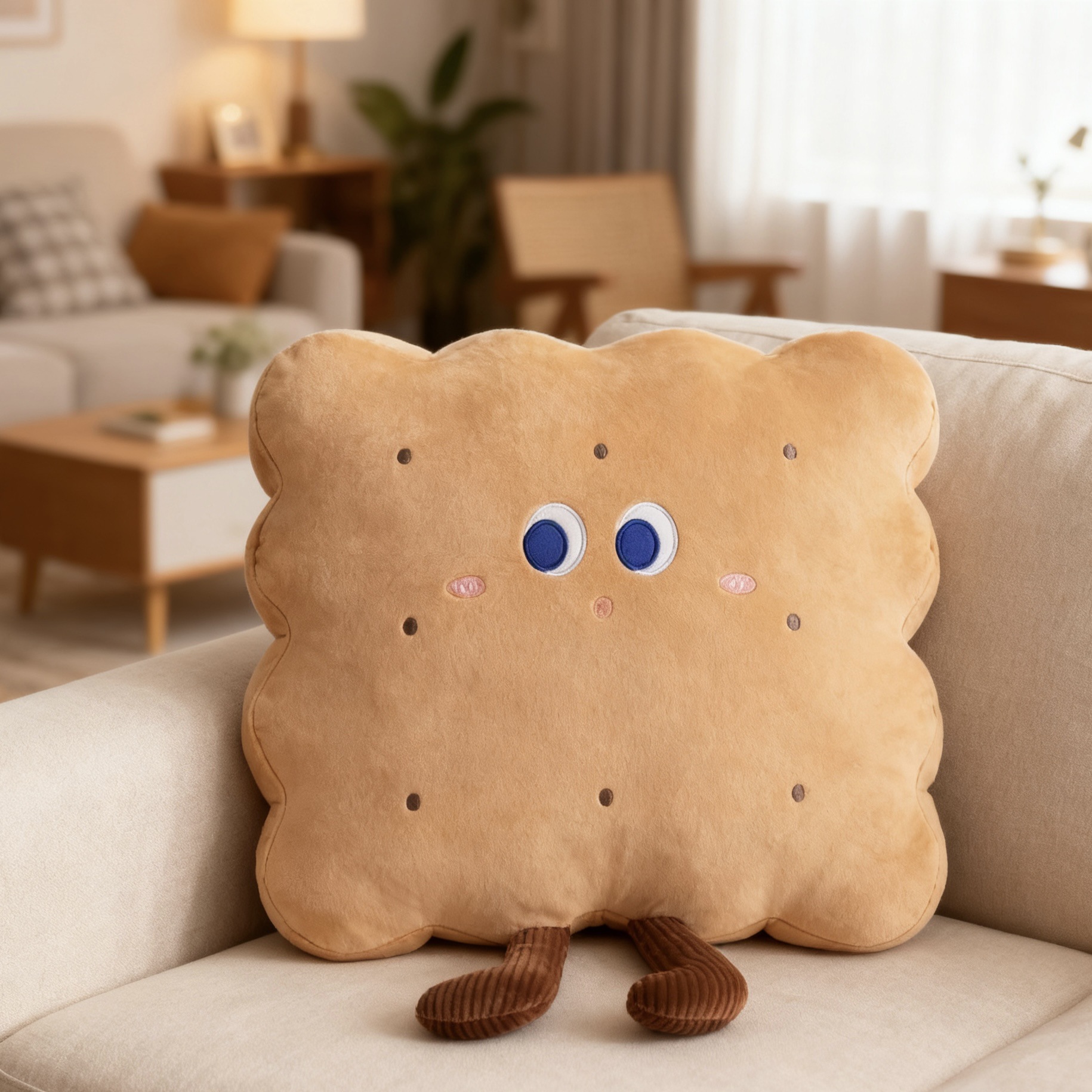 Cute cookies, cherry toast cookies, throw pillows, bedside sofa cushions, office chair cushions, home throw pillows pic 8