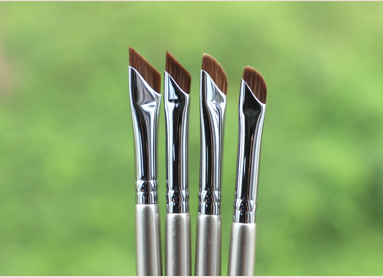 瑰金木柄刀锋眼线刷纤维毛细节镰刀眼线斜角卧蚕眼睑下至化妆刷详情16