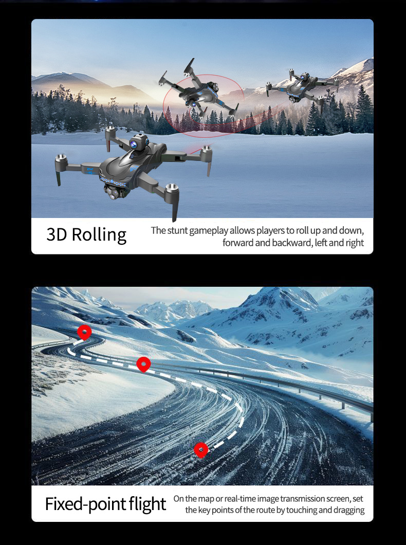 The cross-border X6 drone is equipped with a screen, brushless obstacle avoidance remote control aircraft, and a one-click airdrop aerial photography quadcopter pic 10