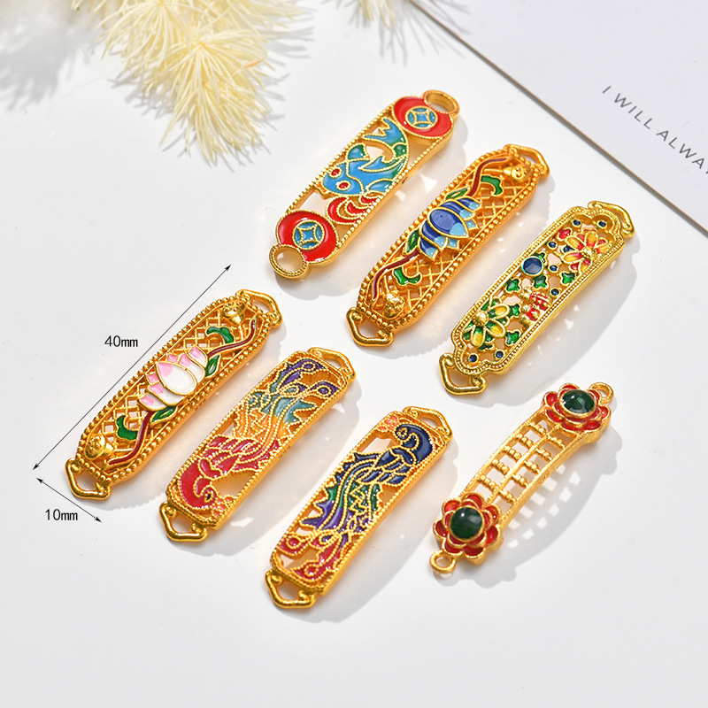 Retro court-style blue-fired craft Tai Sui tablets, hand-held Tai Sui talisman accessories, diy handcrafted jewelry accessories wholesale pic 4