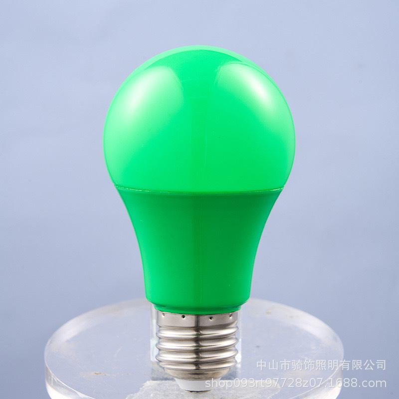彩色LED灯泡厂家批发E27螺口 七彩球泡灯节日装饰氛围灯节能Led灯详情7