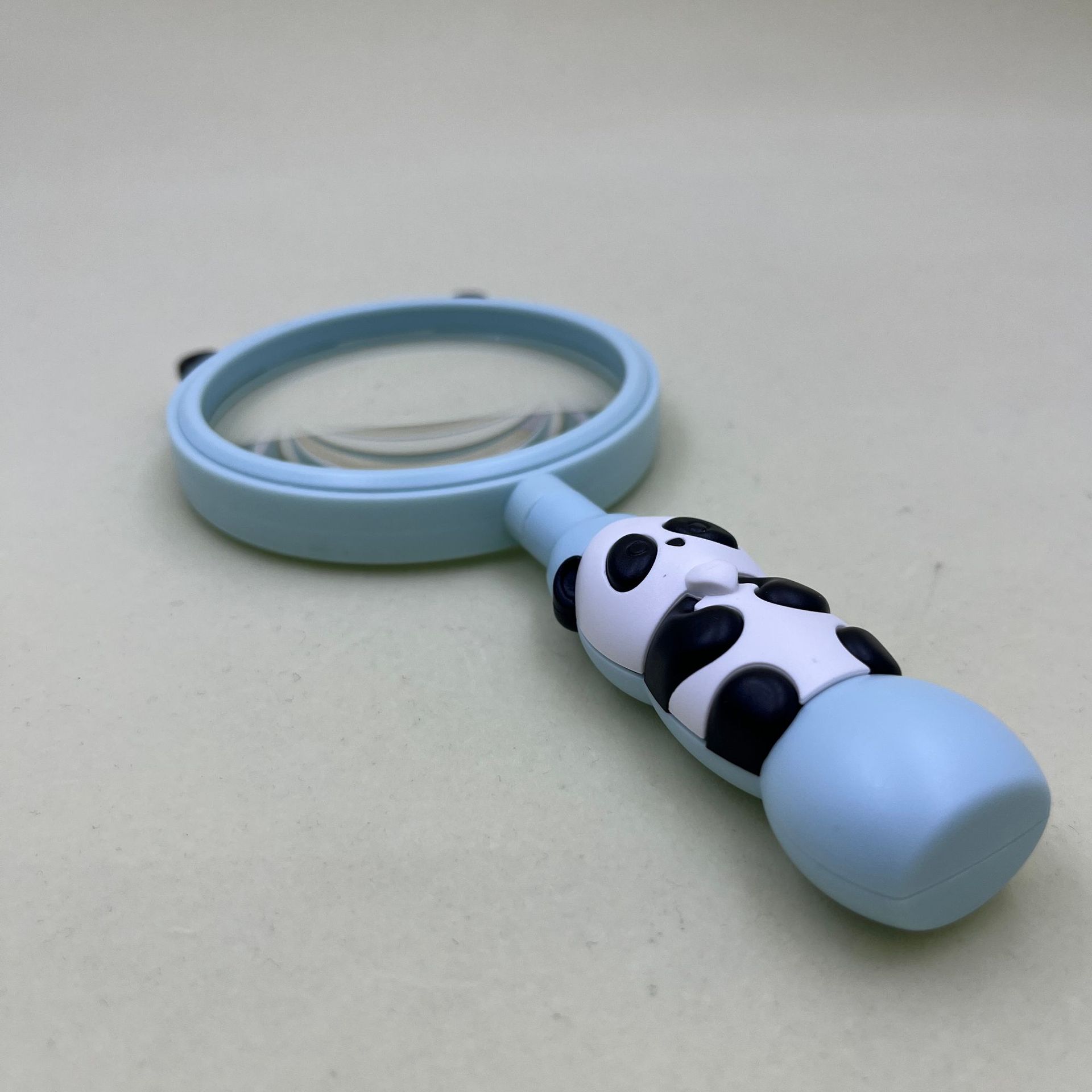 新款塑料卡通彩色8375熊猫图案放大镜学生教学礼品放大镜直径75MM详情10