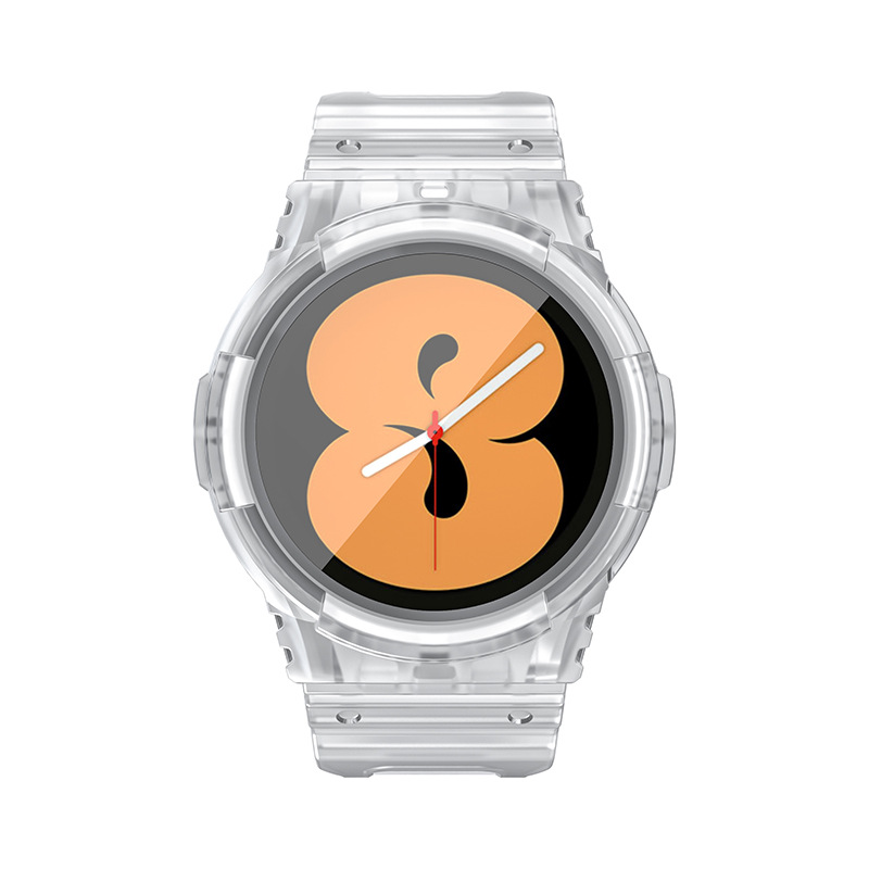 适用三星Galaxy Watch4/5手表TPU保护壳一体透明表带运动40/44mm详情4