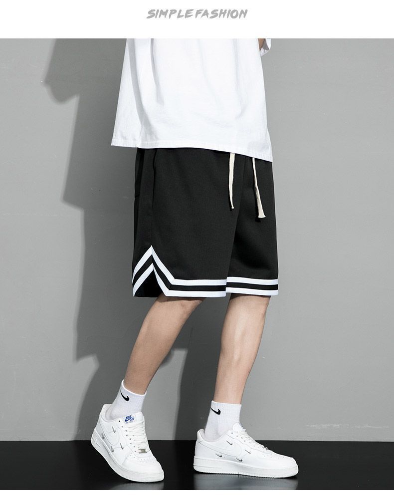 美式网眼透气运动篮球短裤男士潮牌外穿夏季冰丝训练五分裤子大码详情6