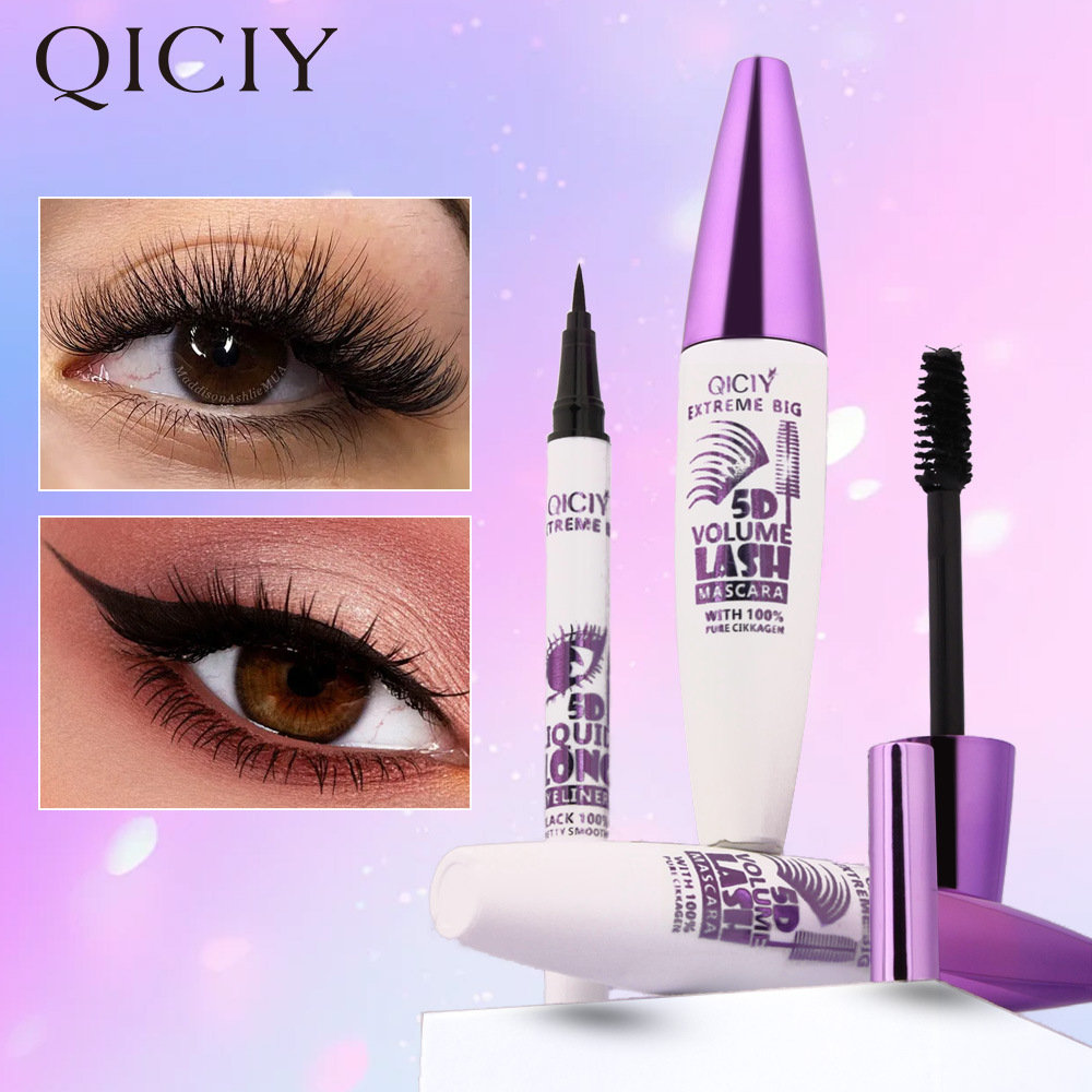 Cross-border exclusive QICIY mascara eyeliner case box, waterproof, sweat-proof, non-smudge, long-lasting mascara wholesale pic 6