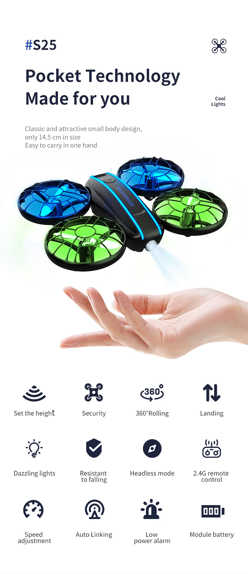 跨境无人机 教培无人机 定高无人机 青少年无人机 学生入门无人机 遥控无人机 无人机教学培训详情2