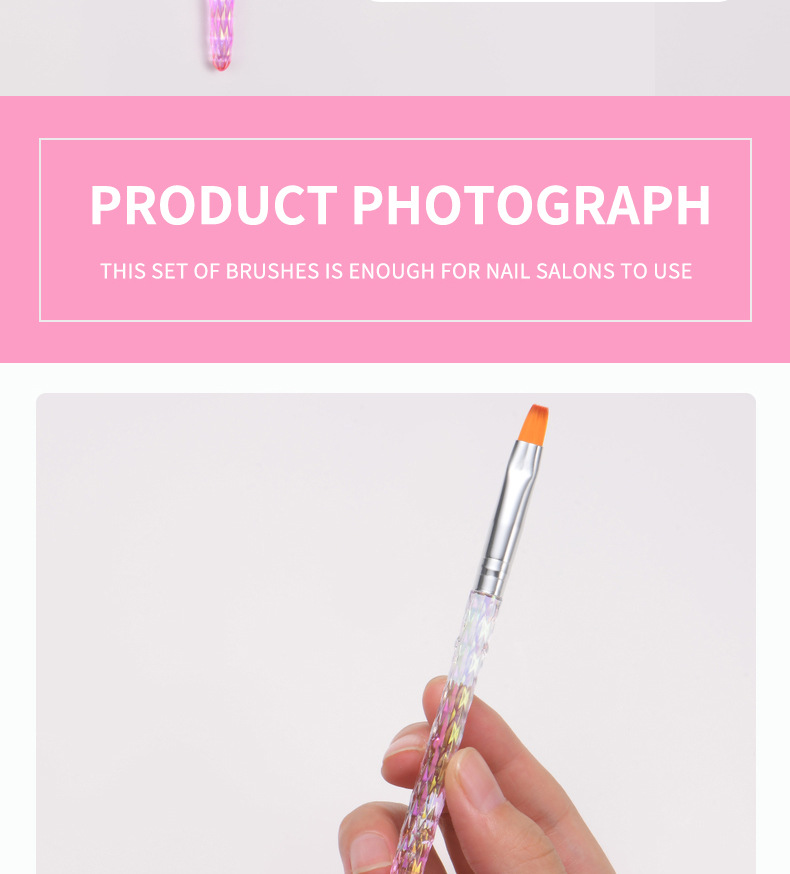 跨境新款美甲笔刷套装拉线彩绘花点钻光疗工具全套美甲店专用美容护肤彩妆工具详情17