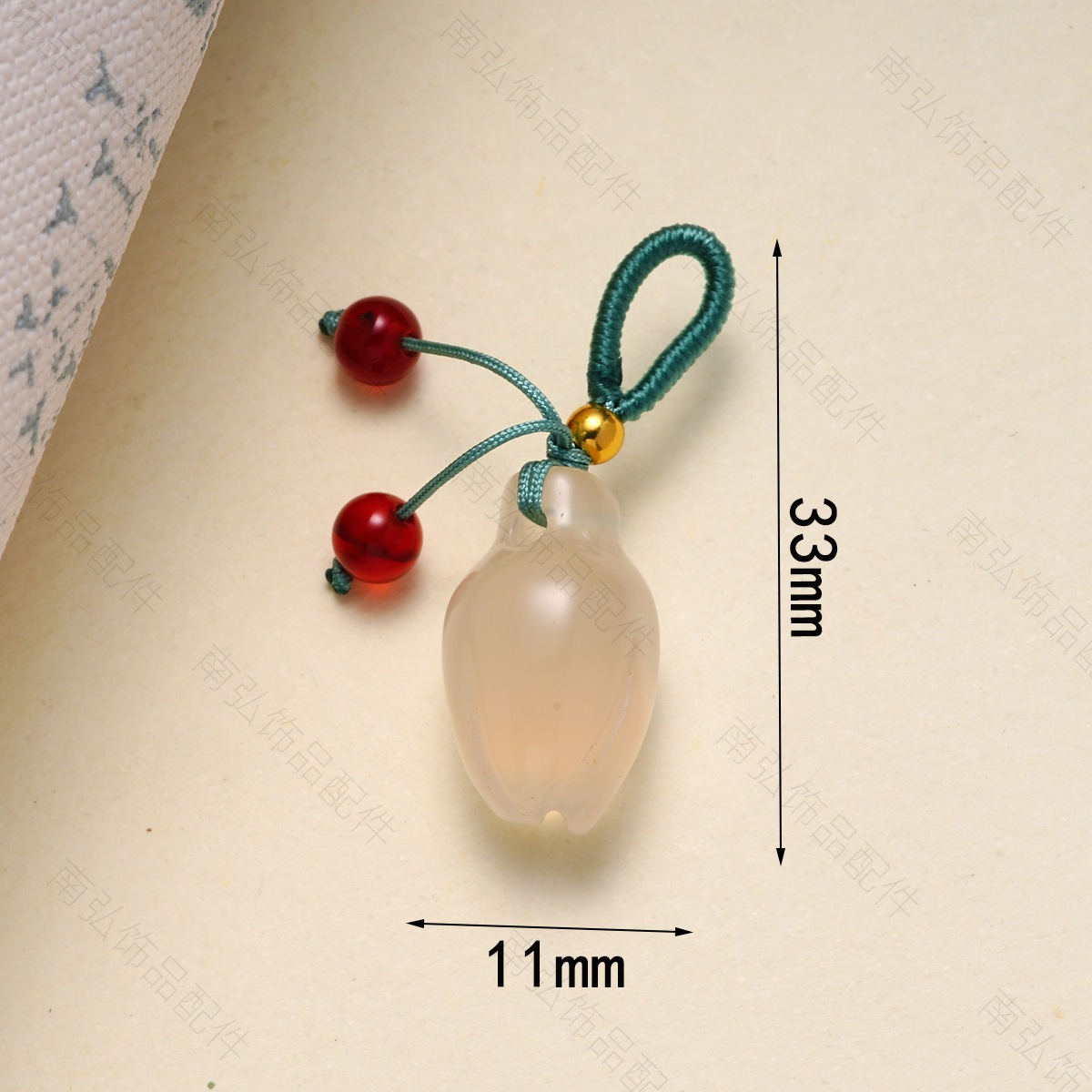 Bodhi small slipper, flower lotus pod, tulip, small flower pendant, bracelet, necklace, lily of the valley, diy accessory pic 9