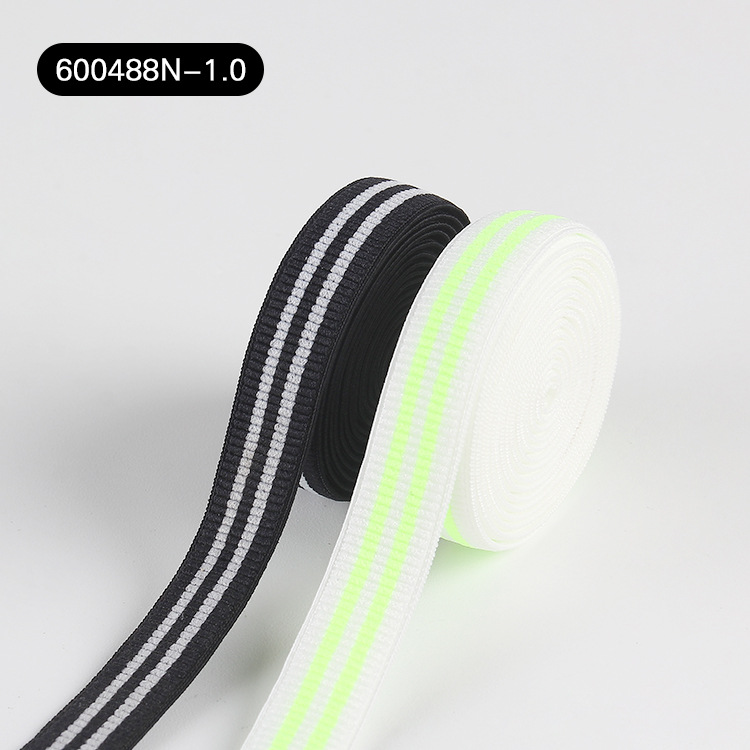 Nylon color-blocking underwear, bra shoulder head decoration, elastic band, 1cm accessory, cuff elastic band, colored webbing in stock pic 17