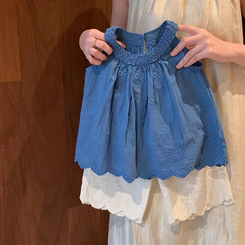 【柠里】女童洋气套装夏天2025新款小童时髦上衣女宝宝韩系两件套详情7